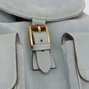 GUCCI Bamboo Backpack Suede Light Blue Gold 003 2058 0016 Auth hk3985-20
