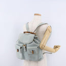 GUCCI Bamboo Backpack Suede Light Blue Gold 003 2058 0016 Auth hk3985-28