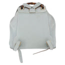 GUCCI Bamboo Backpack Suede Light Blue Gold 003 2058 0016 Auth hk3985-2