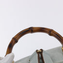 GUCCI Bamboo Backpack Suede Light Blue Gold 003 2058 0016 Auth hk3985-8