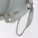 GUCCI Bamboo Backpack Suede Light Blue Gold 003 2058 0016 Auth hk3985-9