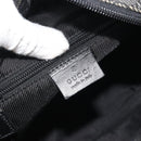 GUCCI GG Canvas Shoulder Bag Black Silver 03136 Auth hk3986-18
