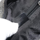 GUCCI GG Canvas Shoulder Bag Black Silver 03136 Auth hk3986-12