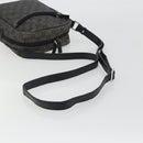 GUCCI GG Canvas Shoulder Bag Black Silver 03136 Auth hk3986-7
