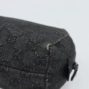 GUCCI GG Canvas Pouch Black 29595 0959 Auth hk3987-15