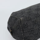 GUCCI GG Canvas Pouch Black 29595 0959 Auth hk3987-16