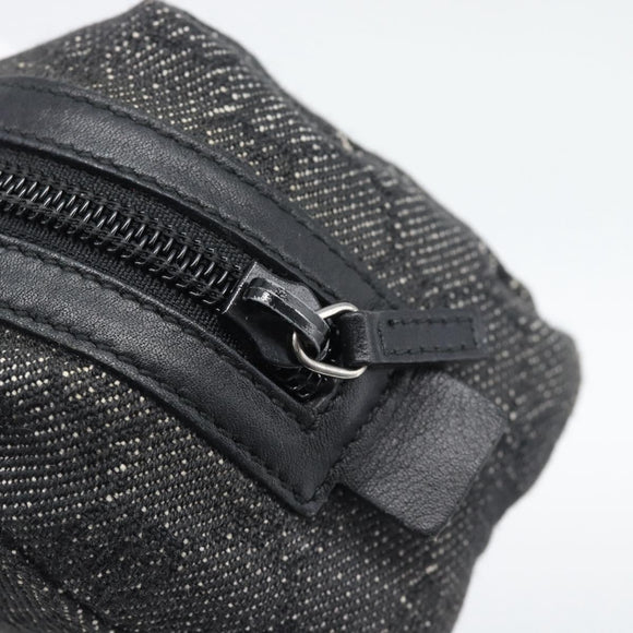 GUCCI GG Canvas Pouch Black 29595 0959 Auth hk3987