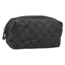 GUCCI GG Canvas Pouch Black 29595 0959 Auth hk3987-1