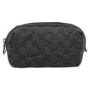 GUCCI GG Canvas Pouch Black 29595 0959 Auth hk3987-13