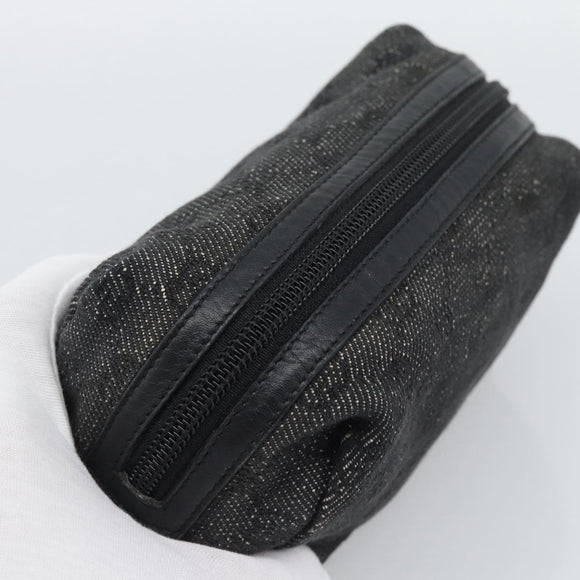 GUCCI GG Canvas Pouch Black 29595 0959 Auth hk3987