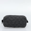 GUCCI GG Canvas Pouch Black 29595 0959 Auth hk3987-6