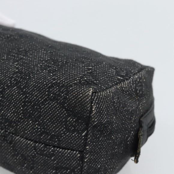 GUCCI GG Canvas Pouch Black 29595 0959 Auth hk3987