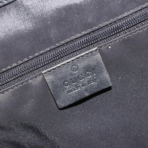 GUCCI Jackie Tote Bag Black Silver 002 1073 Auth hk3988