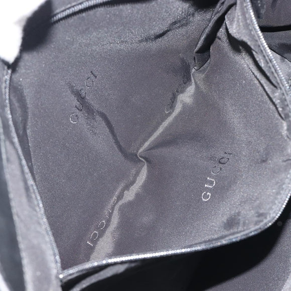 GUCCI Jackie Tote Bag Black Silver 002 1073 Auth hk3988