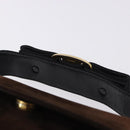 Salvatore Ferragamo Vala Hand Bag Suede 2way Brown Gold Auth hk3989-8