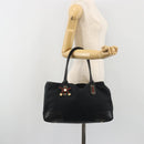 GUCCI GG Canvas Web Sherry Line Tote Bag Black Gold 163805 Auth hk3992-22