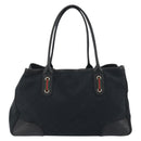 GUCCI GG Canvas Web Sherry Line Tote Bag Black Gold 163805 Auth hk3992-3