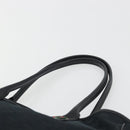 GUCCI GG Canvas Web Sherry Line Tote Bag Black Gold 163805 Auth hk3992-8