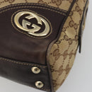 GUCCI GG Canvas Tote Bag Beige Gold 169971 Auth hk3993-9