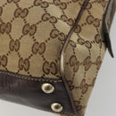 GUCCI GG Canvas Tote Bag Beige Gold 169971 Auth hk3993-10