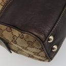 GUCCI GG Canvas Tote Bag Beige Gold 169971 Auth hk3993-15