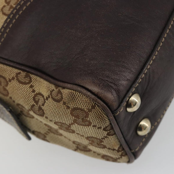 GUCCI GG Canvas Tote Bag Beige Gold 169971 Auth hk3993