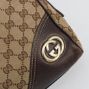 GUCCI GG Canvas Tote Bag Beige Gold 169971 Auth hk3993-16