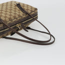 GUCCI GG Canvas Tote Bag Beige Gold 169971 Auth hk3993-7