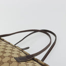 GUCCI GG Canvas Tote Bag Beige Gold 169971 Auth hk3993-8