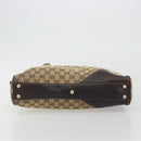 GUCCI GG Canvas Tote Bag Beige Gold 169971 Auth hk3993-5