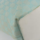 GUCCI GG Canvas Tote Bag Light Blue Gold 002 1098 Auth hk3997-16