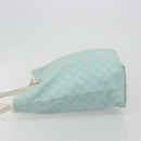 GUCCI GG Canvas Tote Bag Light Blue Gold 002 1098 Auth hk3997-4