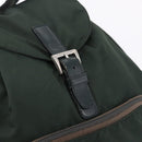 PRADA Backpack Nylon Green Silver Auth hk3999-19