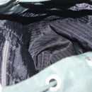 PRADA Backpack Nylon Green Silver Auth hk3999-23