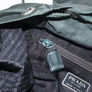 PRADA Backpack Nylon Green Silver Auth hk3999-25