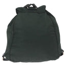 PRADA Backpack Nylon Green Silver Auth hk3999-2