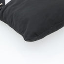 PRADA Shoulder Bag Nylon Black Silver Auth hk4000A-15