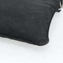 PRADA Shoulder Bag Nylon Black Silver Auth hk4000A-16