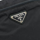 PRADA Shoulder Bag Nylon Black Silver Auth hk4000A-18