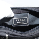 PRADA Shoulder Bag Nylon Black Silver Auth hk4000A-19