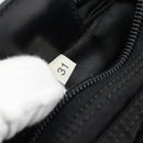 PRADA Shoulder Bag Nylon Black Silver Auth hk4000A-12