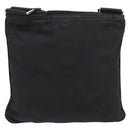 PRADA Shoulder Bag Nylon Black Silver Auth hk4000A-2