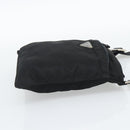 PRADA Shoulder Bag Nylon Black Silver Auth hk4000A-4
