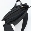 PRADA Shoulder Bag Nylon Black Silver Auth hk4000A-6