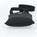 PRADA Shoulder Bag Nylon Black Silver Auth hk4000A-5