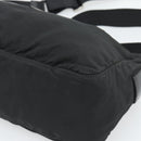 PRADA Shoulder Bag Nylon Black Silver Auth hk4001-14