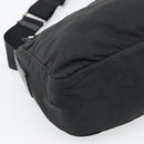 PRADA Shoulder Bag Nylon Black Silver Auth hk4001-15