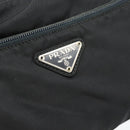 PRADA Shoulder Bag Nylon Black Silver Auth hk4001-18