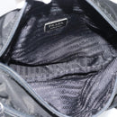 PRADA Shoulder Bag Nylon Black Silver Auth hk4001-11