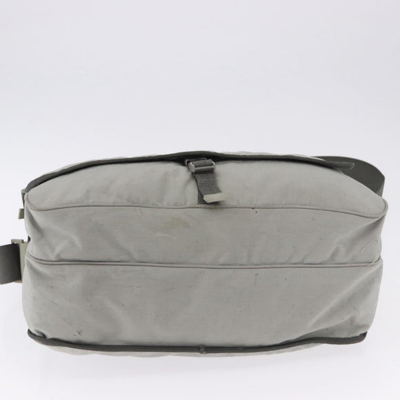 PRADA Sports Line Shoulder Bag Nylon Gray Silver Auth hk4002